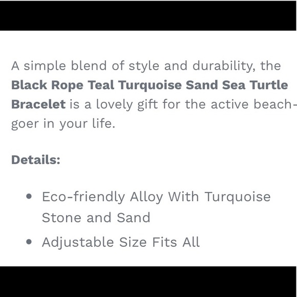 1 LEFT! 🌴 TURQUOISE SEA STONES & SAND 🐢 SEA TURTLE ROPE BRACELET One Size - Picture 7 of 7